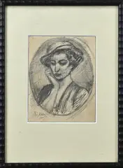 G.J. Staller, Portret, Potlood op papier