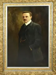 Heren portret by E. Vermeulen, 1911, Olieverf op linnen, sold Oct 2025