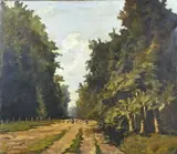 J.A. van Roosendaal, Oude Veerweg Overijssel, Olieverf op linnen
