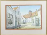 Hemels, Muurlinde Amersfoort, Aquarel op papier