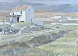 Willem Witjens, Zonnig Spaans landschap, Olieverf op linnen