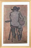 Klaas Bernink, Gitarist, Pastel op papier