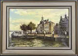 Jan van Trirum, Amsterdams stadsgezicht, Olieverf op linnen