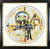 Jan te Wierik, Fantasie figuur, Acryl op papier