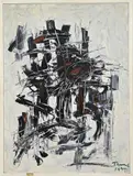 Ron Thomas, Abstract, Olieverf op linnen