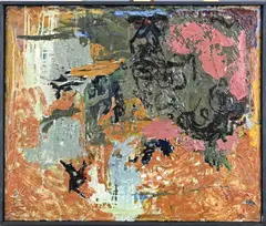Jaap Hillenius, Abstract, Olieverf op linnen