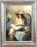 Willem Haenraets, Lezende vrouw met hoed, 1940, Willem Haenraets