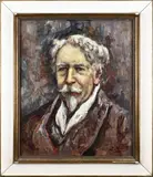 Jacques van Mourik, Zelfportret, Olieverf op paneel