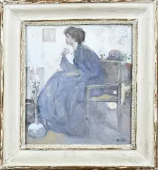 Pol Dom, Vrouw, Gouache op papier