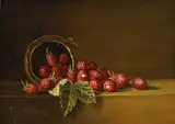 C. Cornelisz, Wilde aardbeien, Olieverf op paneel