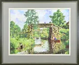 Cor Veenstra, Giethoorn, Pastel op papier