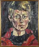 Adrian Stahlecker, Jongens portret, Olieverf op linnen