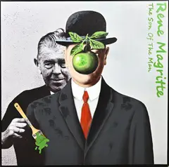 René Magritte, Man met hoed, Gemengde techniek op linnen