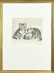 Meta Plückebaum, Naschkatzen, Ets op papier