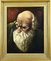 C. Snoeijerbosch, Portret, Olieverf op paneel