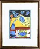 Guilliaume Corneille, Fantasie voorstelling, 2001, Lithografie op papier