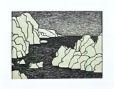 Klaas Bernink, Dubrovnik, Krijt/houtskool op papier