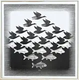 M.C. Esscher, Sky and Water, Lithografie op papier