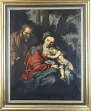 Ongesigneerd, Religieuze figuren voorstelling, Olieverf op linnen