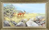 Cees Roorda, Afrikaans landschap, Olieverf op linnen