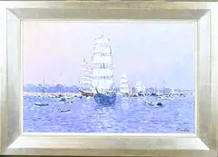 Niek Van der Plas, Sail Amsterdam, Olieverf op linnen
