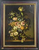 Vaas met bloemen by J. Reekers Fecit, Olieverf op linnen, sold Jan 2025