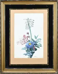 Anthony Oberman, Bloemstilleven, Aquarel op papier