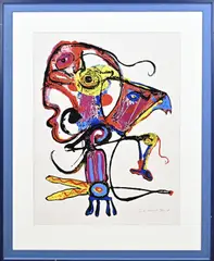 Jan te Wierik, Abstract, Litho op papier