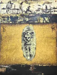 Mariusz Krawczyk, Moderne compositie, Acryl op linnen