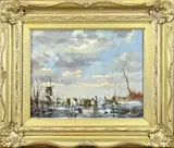 Jan van Trirum, Winter, Olieverf op paneel