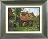 J.A. Hesterman Jr., Boerderij, Olieverf op paneel