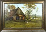 Gerard Krol, Boerderij Riesmanskotten Lonneker, Olieverf op paneel