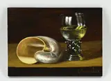C. Cornelisz, Nautilus schelp met Roemer, Olieverf op paneel