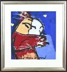 Herman Brood, Fantasie voorstelling, Litho op zijde