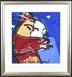 Herman Brood, Fantasie voorstelling, Litho op zijde