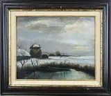 Verso Horstman, Winters landschap, Olieverf op linnen