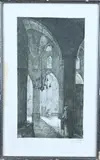 Anton Pieck, Kerkinterieur, Ets op papier
