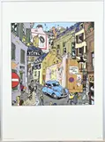 Frans stadsgezicht by Maurice Tillieux & Dupuis, Litho op papier, sold Jan 2025