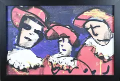 Herman Brood, Zwarte Pieten, Drukwerk op linnen