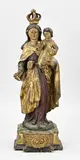 Houtgestoken Madonna, H 49 cm.