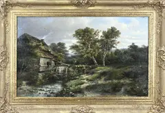 Abraham Hulk Jr., Hollands landschap, Olieverf op linnen