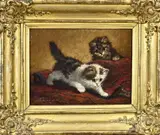 Cornelis Raaphorst, Twee kittens, Olieverf op linnen