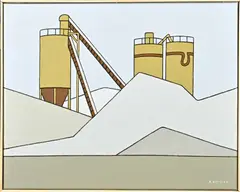 Klaas Bernink, Industrie Hengelo, Acryl op linnen