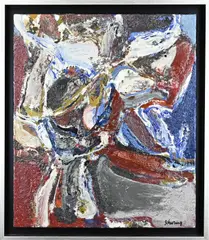 Henk Schuring, Abstract, Olieverf op linnen