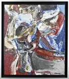 Henk Schuring, Abstract, Olieverf op linnen