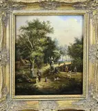 Onduid. gesign., Landschap met figuren
