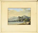 Jacob Wetzel, Palazzo Gallio (Como meer), Aquarel op papier