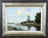 Willem George Frederik Jansen, Riviergezicht, Olieverf op linnen