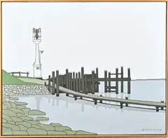 Klaas Bernink, Veere, Acryl op linnen