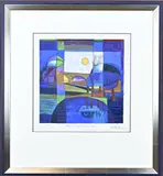 Ton Schulten, Bergvennen bij Denekamp, 1994, Litho